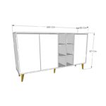 Μπουφέ Stil Felt 160x40x80cm μελαμίνη ed10035 - Image 2