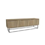 Έπιπλο tv Cavo oak μαύρο 140x40x50cm ed10036 - Image 3