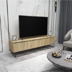 Έπιπλο tv Cavo oak μαύρο 180x40x50cm ed10037 - Image 5