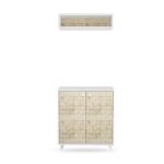 Έπιπλο εισόδου Hasır δρυς άσπρο μελαμίνη 80x40x80εκ ed10049 - Image 3