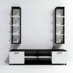 Έπιπλο τηλεόρασης Doppio 180x40x55cm μελαμίνη ed10052 - Image 4