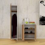 Κονσόλα Filiz άσπρο δρυς μελαμίνη 120x40x180εκ ed10056 - Image 3