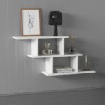 Ράφι τοίχου Funda άσπρη μελαμίνη 95x20x44cm ed10062