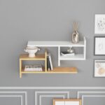 Ραφιέρα Hisar άσπρο δρυς μελαμίνη 79x20x25εκ ed10063 - Image 5