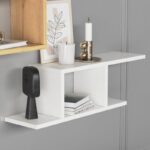 Ράφι τοίχου Deren άσπρη oak μελαμίνη 74 2x20x23cm ed10067 - Image 4