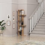 Βιβλιοθήκη Ezgi δρυς μελαμίνη 46 8x30x162 3εκ ed10072