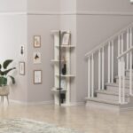 Βιβλιοθήκη Ezgi άσπρο μελαμίνη 46 8x30x162 3εκ ed10073 - Image 4