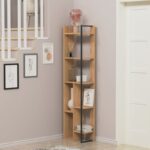 Βιβλιοθήκη Sembol δρυς μελαμίνη 40x23x160εκ ed10077