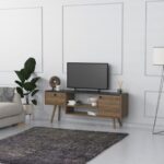 Έπιπλο τηλεόρασης Nida μελαμίνη 140x55x29 5cm ed10087 - Image 4