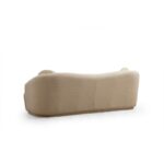 Καναπές τριθέσιος Venezia κρεμ ύφασμα 225x98x76cm ed1008 - Image 4