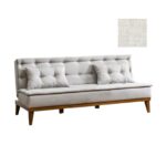 Καναπές τριθέσιος Fiona κρεμ χρώμα 180x80x82cm ed1010 - Image 3