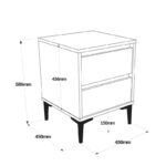 Σετ νεαρών δωματίων Aero δρυς ανθρακί μελαμίνη ed10134 - Image 2