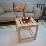 Τραπεζάκι σαλονιού Kingston ξύλινο 50x50cm ed10147