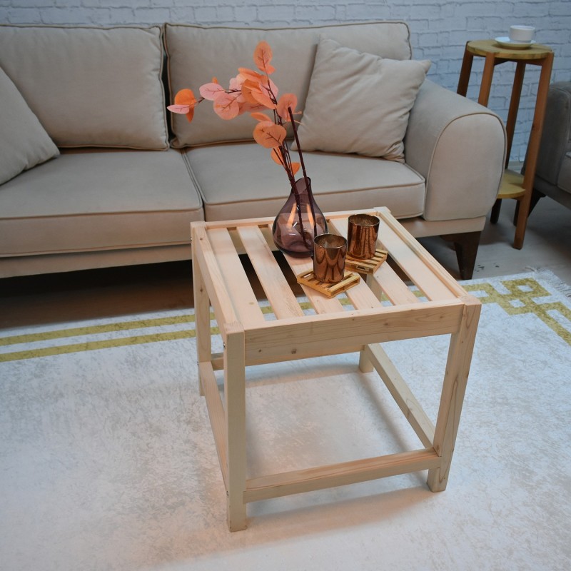 10147_0-800x800 Τραπεζάκι σαλονιού Kingston ξύλινο 50x50cm ed10147 - Image 1