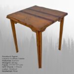 Τραπεζάκι σαλονιού Ushuai ξύλινο 75x75cm ed10168