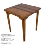 Τραπεζάκι σαλονιού Ushuai ξύλινο 75x75cm ed10168 - Image 3