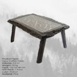 Τραπέζι σαλονιού Dugi μασιφ ξύλο 100x60x46εκ ed10169