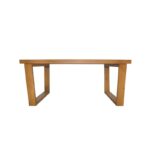 Τραπέζι σαλονιού Diero δρυς μασιφ ξύλο 100x50x45εκ ed10170 - Image 4