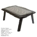 Τραπέζι σαλονιού Dugi μασιφ ξύλο 150x60x46εκ ed10184 - Image 5