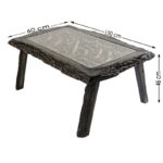 Τραπέζι σαλονιού Dugi μασιφ ξύλο 150x60x46εκ ed10184 - Image 2