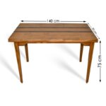 Τραπεζαρία Kuoksu δρυς πεύκο 140x70x75εκ ed10187 - Image 2