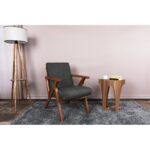 Πολυθρόνα Melody μαύρο γκρι 64x50x93cm ed10190