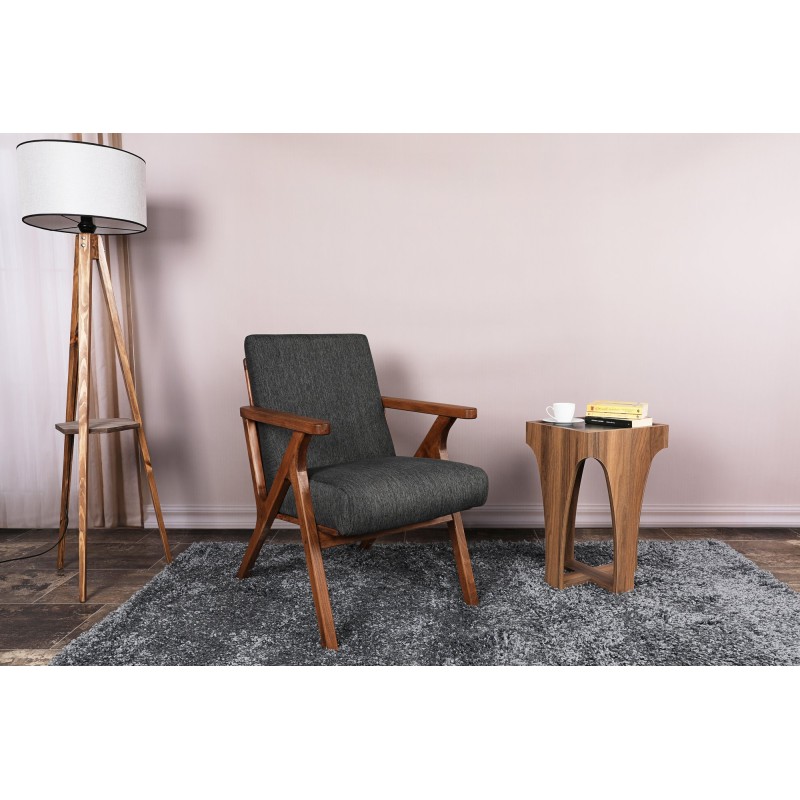 10190_0-800x800 Πολυθρόνα Melody μαύρο γκρι 64x50x93cm ed10190 - Image 1