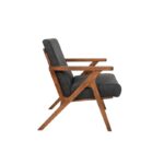 Πολυθρόνα Melody μαύρο γκρι 64x50x93cm ed10190 - Image 5