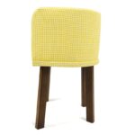 Πολυθρόνα Troua 45x45x75cm καρυδί κίτρινη ed10198 - Image 4