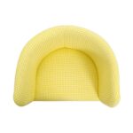 Πολυθρόνα Troua 45x45x75cm καρυδί κίτρινη ed10198 - Image 3