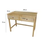 Γραφείο Akra ξύλο 100x55x75cm ed10200 - Image 2