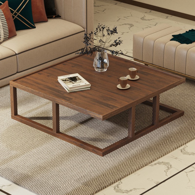 10202_0-800x800 Τραπέζι σαλονιού Nitra πεύκο μασίφ ξύλο 105x105x35εκ ed10202 - Image 1