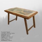 Τραπεζαρία Nordkisa καρυδί 70x50x45εκ ed10204