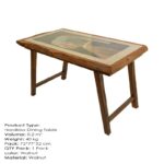 Τραπεζαρία Nordkisa καρυδί 70x50x45εκ ed10204 - Image 5