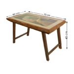 Τραπεζαρία Nordkisa καρυδί 70x50x45εκ ed10204 - Image 2