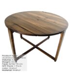 Τραπεζαρία Ubatuba καρυδιά 80x76εκ ed10206 - Image 4