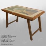 Τραπεζαρία Nordkisa καρυδί 100x50x45εκ ed10207