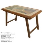 Τραπεζαρία Nordkisa καρυδί 100x50x45εκ ed10207 - Image 5