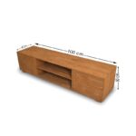 Έπιπλο τηλεόρασης Elma oak 100x40x50cm ed10210 - Image 2