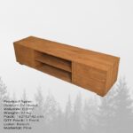 Έπιπλο τηλεόρασης Elma oak 160x40x50cm ed10217