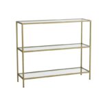 Κονσόλα Cento μέταλλο γυαλί 100x85x30cm ed1021 - Image 3