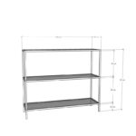 Κονσόλα Cento μέταλλο γυαλί 100x85x30cm ed1021 - Image 2