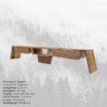 Έπιπλο τηλεόρασης Pomy ξύλο 160x30x33cm ed10221