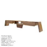 Έπιπλο τηλεόρασης Pomy ξύλο 160x30x33cm ed10221 - Image 5