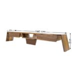 Έπιπλο τηλεόρασης Pomy ξύλο 160x30x33cm ed10221 - Image 2