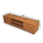 Έπιπλο τηλεόρασης Elma oak 180x40x50cm ed10223 - Image 2