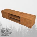 Έπιπλο τηλεόρασης Elma oak 220x40x50cm ed10229