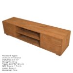 Έπιπλο τηλεόρασης Elma oak 220x40x50cm ed10229 - Image 5