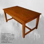 Τραπεζαρία Stornes φηγός οξιά 170x75x75εκ ed10238