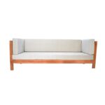 Γωνιακός καναπές Tambo λευκό 215x68x70cm ed10248 - Image 4